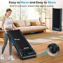 Walking Pad Treadmill, 6.2MPH Under Desk Walking Pad with 10% Incline, Treadmills for Home with Double Frame, 2.75HP Brushless Drive, 12 HIIT Programs, Remote Control, 350LBS Capacity