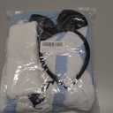 Princess Costume for Girls Halloween Dress with Headband and Stockings (140(6-7T), Blue)