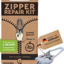 ZlideOn Zipper Pull Replacement - Silver, Normal (L) - Instant Zipper Replacement Slider for Plastic Zippers