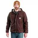 Carhartt Men's Relaxed Fit Washed Duck Sherpa-Lined Utility Jacket, Large