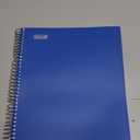 Dunwell 5-Subject Spiral Notebook, College Ruled (Blue), Colorful Movable Pocket Dividers with Tabs, Front/Back Plastic Covers, 200 Sheets (400 Pages) of 3-Hole Punch Perforated 8.5x11 Paper