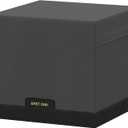 EAST OAK 28Inch Fire Pit Table Cover for Outdoor Propane Fire Pit Table, 600D Heavy-Duty Fabric, Waterproof, Dustproof and All-Weather Resistant (28''L x 28''W x 25.6''H, Black) (Dark Grey)