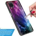 Phone CASE for Samsung Galaxy A12 Case/A12 5G/SM-A125, Slim Art Graphic Design Anti-Scratch Shook-Proof Hybrid PC TPU Bumper Armor Cute Girl Women Drop Protective Cover Grey White Pink Flower