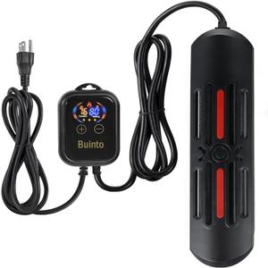 800W, 1200W Aquarium Heater, External Digital Temperature Controller, Double-Tube Heating, Fast and Energy-Saving. Suitable for Freshwater and Saltwater Aquariums. (1200W) (1200W(150gallon-300gallon))