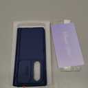 BERFY for Z Fold 7 Case with Privacy Screen Protector, [Anti Spy] Hidden Kickstand & Slide Camera Cover & Hinge Protective, Full Body Shockproof Slim Hard Phone Case for Samsung Galaxy Z Fold 7, Blue