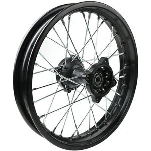 RedCap 16 Inch Steel Rear Rim Wheel for 50cc 125cc 150cc Apollo SSR XR CRF DB17 TaoTao Honda Dirt Pit Bike with 15mm ID Axle Shaft (Black)