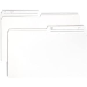 Smead Reversible File Folder, 1/2-Cut Printed Tab, 2nd Position, Legal Size, Ivory, 100 per Box (15348)