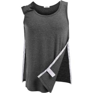 Deyeek Unisex Shoulder Snap-Access Tank Tops Post Surgery Shirts Tear Away Chemo Shirt Clothes After Rotator Cuff Surgery (Small, Dark Grey)