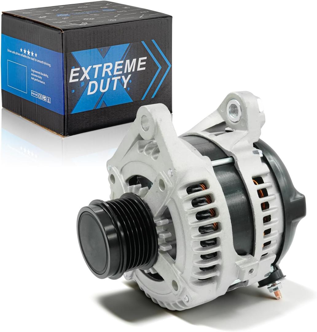 Alternator for Toyota Camry 2015-2017 L4 2.5L, RAV4 2013-2018 L4 2.5L AWD - 12V 125A 6-Groove Clutch Pulley Clockwise Compatible, Replacement # 27060-0V170, 104211-3541