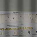 TotAha Toddler Sleep Sack 1.0 TOG, Soft Quilted Wearable Blanket Baby Sleeping Bag with 2-Way Safe Zippers for All Seasons (Greystar)