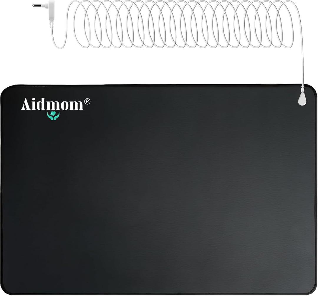 Professional Grounding Mat for Sleep - Improve Sleep Quality, Reduce Stress Fatigue Anxiety, Balanced Energy, Durable Conductive Carbon Grounding Pad for Healthy Therapy Indoors (24"x16")