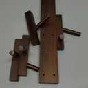 Coat Rack Wall MountSolid Acacia Wall Mounted Coat Rack with 4+2 Heavy Duty Wall Hooks for Hanging CoatsBackpacksTowelsetc. Coat Hooks Wall Mount for Entryway, Bathroom,etc