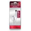 Wireless Gear 6 Ft Sync & Charger White Micro USB Cable