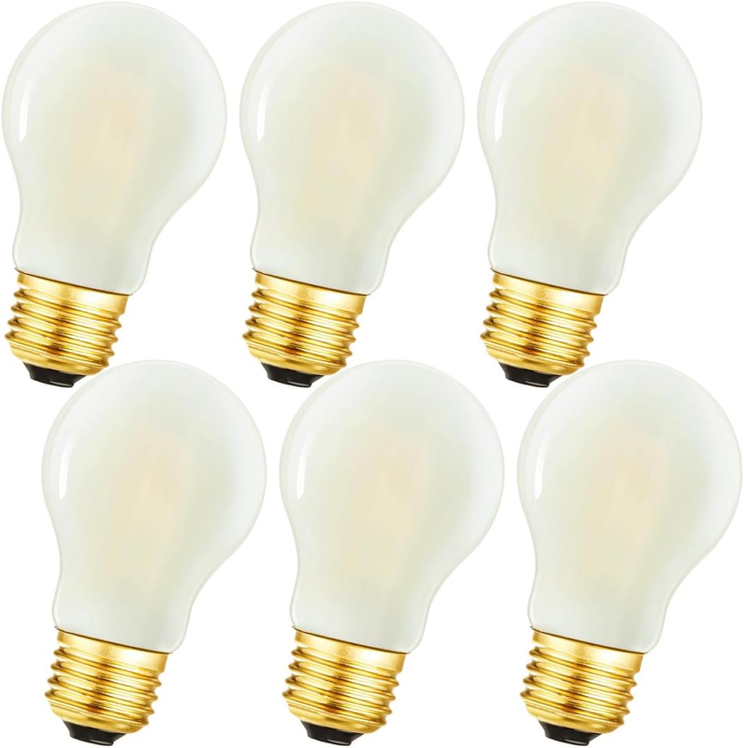 E26 Light Bulb A15 Light Bulb 4W Equal 40 watt Led Bulb Frosted Dimmable AC120V Soft White 3000K E26 Light Bulbs for Pendant,Chandeliers,Vanity,Wall sconces Edison Bulbs 40 Watt 400lm 6Pack