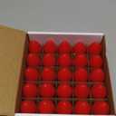 Novelty Lights 25 Pack C9 Ceramic Outdoor Christmas Replacement Bulbs, Red, E17/C9 Intermediate Base, 7 Watt