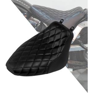 HDBUBALUS Motorcycle Driver Solo Seat Cushion Pillion For Harley 2006-2007 Softail Deluxe FLSTN Heritage Softail Classic FLSTC (Black Stitching) HDBUBALUS Motorcycle Driver Solo Seat Cushion Pillion For Harley 2006-2007 Softail Deluxe FLSTN Heritage Softail Classic FLSTC (Black Stitching)