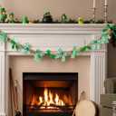 Kathfly 6ft St Patricks Day Garland Farmhouse St Patricks Day Decorations Burlap Shamrock Garland for Festival Party Mantle Bedroom Office Home Classroom Indoor Outdoor Holiday
