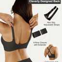 Padded Wireless Bras for Women - Wireless Bra Bralettes for Women with Support Padded Bralette (Black, S)
