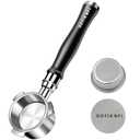 51mm Bottomless Portafilter 3 Ears Compatible with Delonghi Dedica EC680/EC685/EC885 and SMEG, EUPA Espresso Machines, Espresso Naked Bottomless Portafilter with Puck Screen and 18g Filter Basket