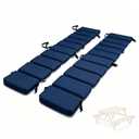 MFPMTUXO 2 Pcs Outdoor Picnic Bench Cushion,Waterproof Picnic Table Seat Cushions with Buckles,Olefin Benches Pads for Garden,Camping,Patio (Navy Blue, 72 * 10in)