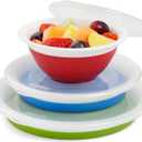 Progressive Prepworks Thinstore Collapsible Prep/Storage Bowls with Lids - Set of 3