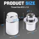 Wheel Lock Lug Nut Set M12 x 1.5 Anti Theft Fit Toyota Camry Tacoma Corolla Highlander Avalon RAV4 Sienna Venza Celica Prius Matrix CHR Mirai Lexus RX350 IS250 ES350 NX200T Replace 00276-00900