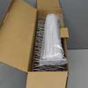 OFFO Bird Spikes Pre-Assembled for Pigeons Birds, Cover 24 Feet Durable Bird Spikes with Stainless Steel for Fence Roof Mailbox Window (Bright Silver)