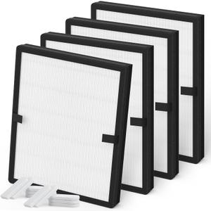 4-Pack E-200 Replacement Filter Compatible with Lunino E-200 Purifier, 3-in-1 Filtration, with Aromatherapy Tablets
