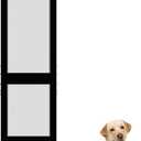 Elevon Dog Door for Sliding Glass Door, Doggie Door Insert with Magnetic Closing Latch Plate,Fits Sliding Doors: 83"-91",Patio Pets Door for Dogs, No-Cut Install, Black