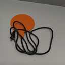 Hortsun Chicken Water Heater for Winter, Poultry Water Heater Base 120v 35w Silicone Heated Pad Chicken Waterer Heated Coop for Metal Bucket Stock Tank with 47.24 Inches Cord(Orange)