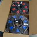 Creality Ender PETG 3D Printer Filament 1.75mm 4KG (8.8lbs), High Precision, Strong Toughness, Odorless, Better Flow, Moistureproof 3D Printing Ender PETG Filament, Black+White+Blue+Red