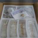 18-Inch Coastal Chandelier, 6-Light Gold Tree Branch Chandelier, Modern Foyer Bedroom Chandeliers with Adjustable Height, Round Crystal Pendant Light Fixtures for Entryway Dining Room, E12