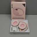 Active Noise Cancelling Headphones, Wireless Over Ear Bluetooth Headphones,100H Play Time Bluetooth Headphone with Microphone,Lightweight and Foldable Comfortable Deep Bass for Work/Gym Pink