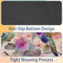 Small Mouse Pad Blossoming Flowers Hummingbirds Desk Pad, Comfortable Mouse Mat with Non-Slip Rubber Base, 8.3" x 9.8" Mousepad for Computer, Laptop, Game, Office & Home