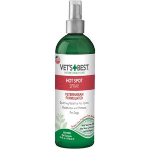 Vet's Best Dog Hot Spot Itch Relief Spray for Dogs, Dog Hot Spot Spray, Relieves Dry Skin, Rash, Scratching, and Licking, Itchy Skin & Hot Spots, anti-itch spray for dogs, Alcohol-Free, 16 oz
