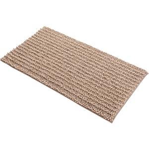 Yimobra Original Luxury Chenille Bath Mat, 36.2 x 24 Inches, Soft Shaggy and Comfortable, Large Size, Super Absorbent and Thick, Non-Slip, Machine Washable, Perfect for Bathroom, Light Brown