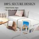 Light Gray 5x7 Picture Frame,2Pack, Fits 5x7 Photo or 4x6 with Mat, Acrylic Front & Durable ABS Frame, Shatterproof UV-Resistant Tabletop Display, Vertical/Horizontal Home Décor Frame