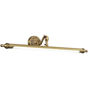 LED Vanity Light Fixture 12W 27.95 inch Bath Vanity Lights with PC Lamp Shade Retro Artwork Picture Lighs Wall Sconces for Dressing Bathroom Lighting 3 Color Temperature