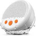 LENRUE Shower Speaker, Bluetooth Waterproof Speaker Wireless, Portable Speakers with Clear Loud Sound, Suction Cup, Lanyard, Ideas Gifts (White)