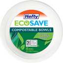 Hefty ECOSAVE Compostable Paper Bowls, 28 Ounce, 15 Count