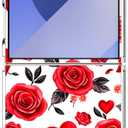 Case for Samsung Galaxy Z Flip 7,Red Rose Love Hearts Drop Protection Shockproof Case TPU Full Body Protective Scratch-Resistant Cover for Galaxy Z Flip7