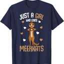 Just a Girl who Loves Meerkats Kids Girls Meerkat T-Shirt XS