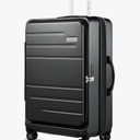 LUGGEX 28 Inch Luggage with Spinner Wheels, Expandable PC Hard Shell Checked Suitcase with Front Opening, Lightweight (Charcoal Metallic, 28 Inch)