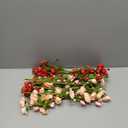 12 Pcs Valentines Day Decoration Rose Floral Picks 16 Inch Red Pink Heart Artificial Flower Berry Stems Flower Branches for Valentine's Day Wedding Anniversary Vase Table Centerpieces Decor