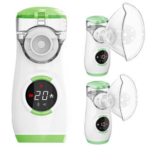 Misty Nebulizer - Portable Nebulizer for Adults and Kids, Nebulizer Machine with Intuitive LED Interface, Nebulizer for Home and Travel Use (Green)