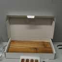 RiLiKar Acacia Wooden Desktop Organizer Shelf Kitchen Cabinet and Counter Riser Display Shelf for Top of Desk Home Office Bathroom Coffee Table Display Stand