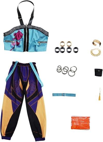 Demon Pop Signers Hunters Costume Halloween Cosplay Costumes Set Idol Dance Stage Performance Outfit 120