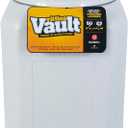 Vittles Vault Traditional Pet Food Storage Container For Dog Kibbles/Bird Seed/Oatmeal/Rice/Flour/Cereal, BPA Free Plastic, Sealed Airtight For Cat Food, Up To 50 lb, Made in USA, With Scoop, Gray, 50 Pounds