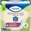 Tena Sensitive Care Incontinence Pads, Bladder Control & Postpartum for Women, Ultimate Absorbency, Long Length - 156 Count
