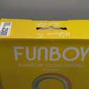 FUNBOY Giant Inflatable Luxury Rainbow Cloud Island Daybed Pool Float, Floating Bed, Two Cup Holders, Luxury Float for Summer Pool Party and Entertainment